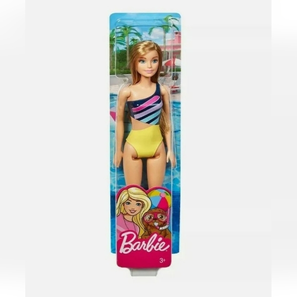 Barbie Water Play Wearing Swimsuit 11" Doll with Light Brown Hair (2019, Mattel) - Picture 1 of 6